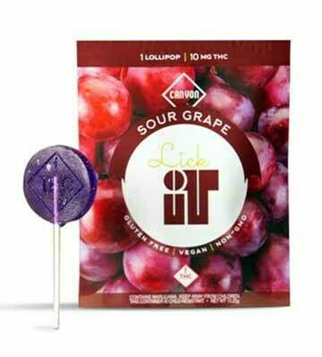 Canyon Cultivation | Lick It Sour Grape Lollipop | 10mg