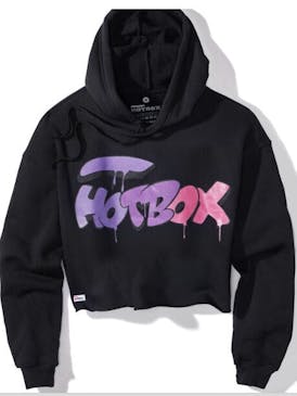 HOTBOX | PURPLE HAZE CROPPED HOODIE