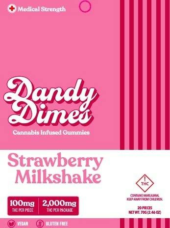 Strawberry Milkshake Gummies | Gummies | 20pk | 100mg/ea