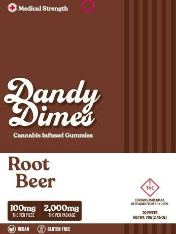 Root Beer Gummies | Gummies | 20pk | 100mg/ea