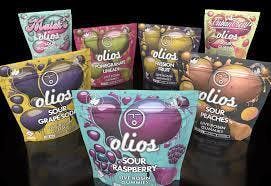 Olio | Sour Peach Rosin Gummies | 100mg | 10ct | 10mg/ea