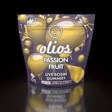 Olio | Passion Fruit Live Rosin Gummies | 100mg | 10ct | 10mg/ea by Olio