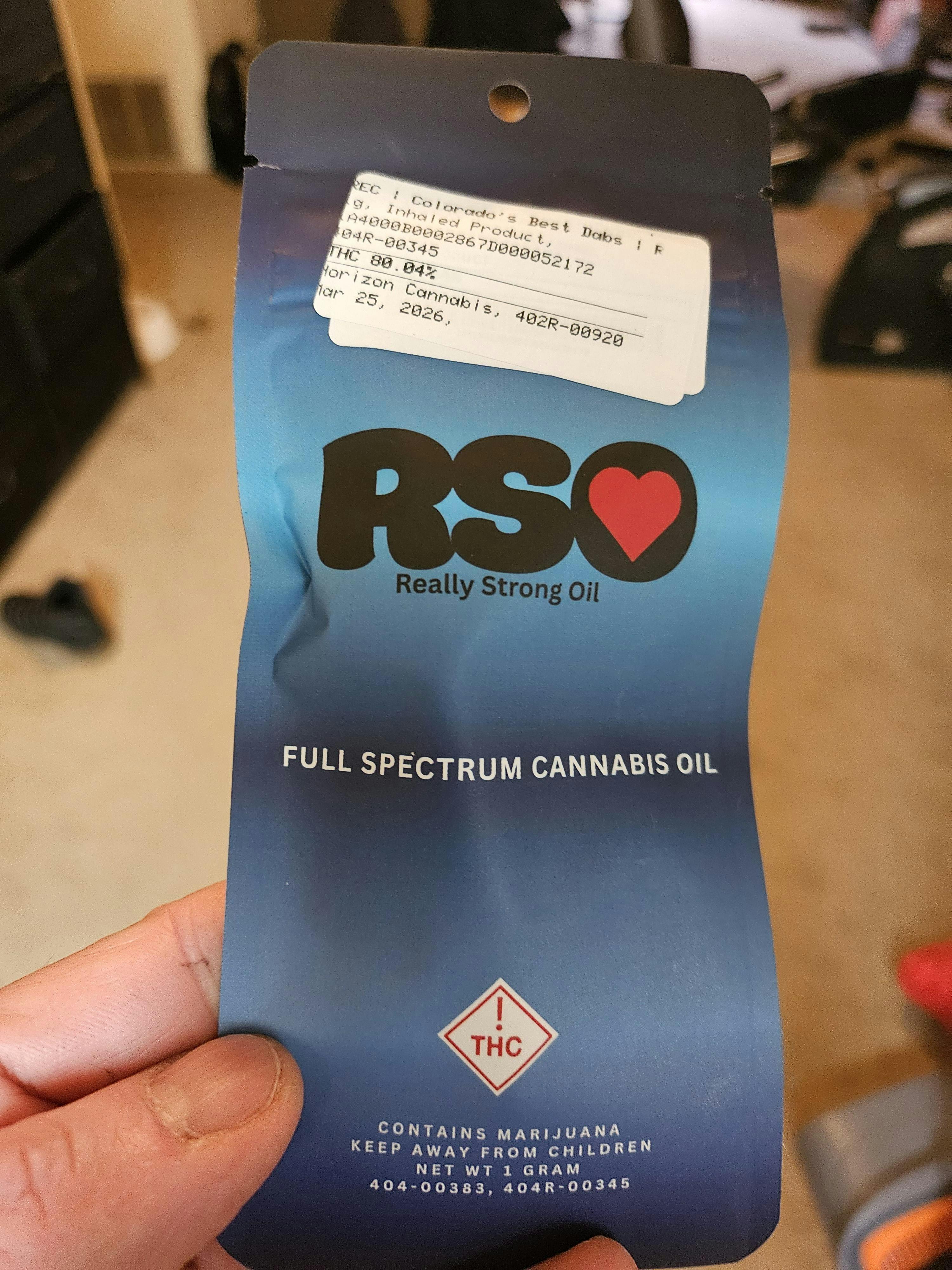 RSO-"Really Strong Oil"