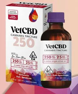 VetCBD, Extra Strength 10:1 Tincture, 250mg, 2oz