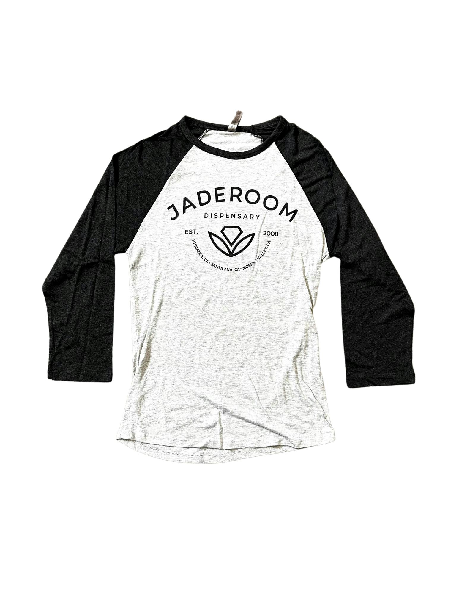 Jaderoom Dark Grey/grey Baseball Tee Large