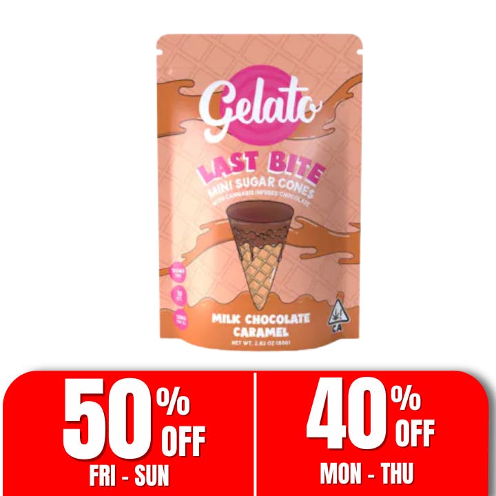 Gelato Last Bite Mini Sugar Cones — Milk Caramel