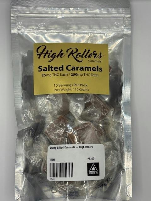 250mg Salted Caramel Pack | 10pk | 25mg/ea