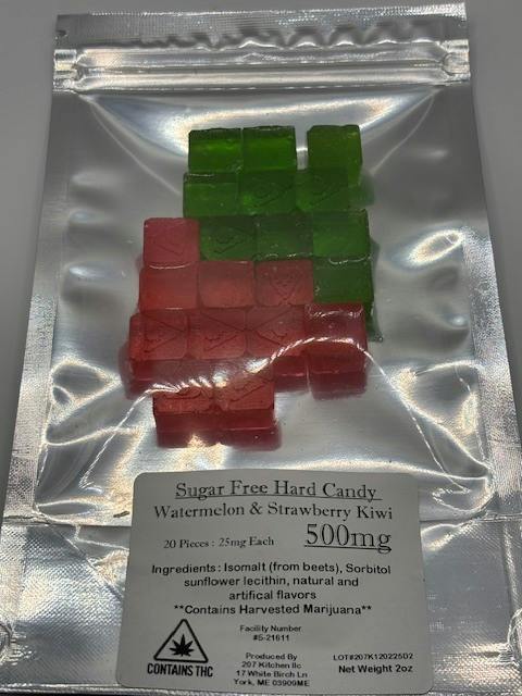 500mg Hard Candy (Watermelon & Strawberry Kiwi)