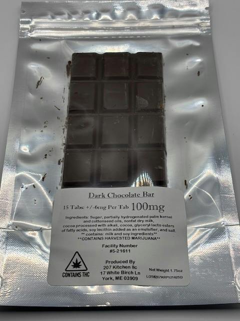 100mg Dark Chocolate Bar
