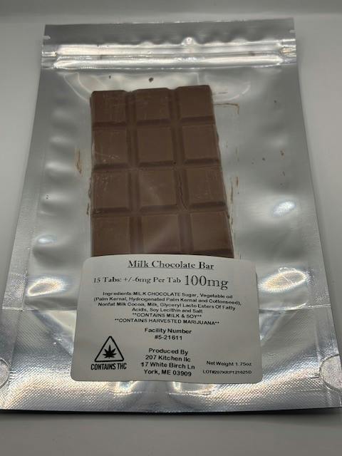 100mg Milk Chocolate Bar
