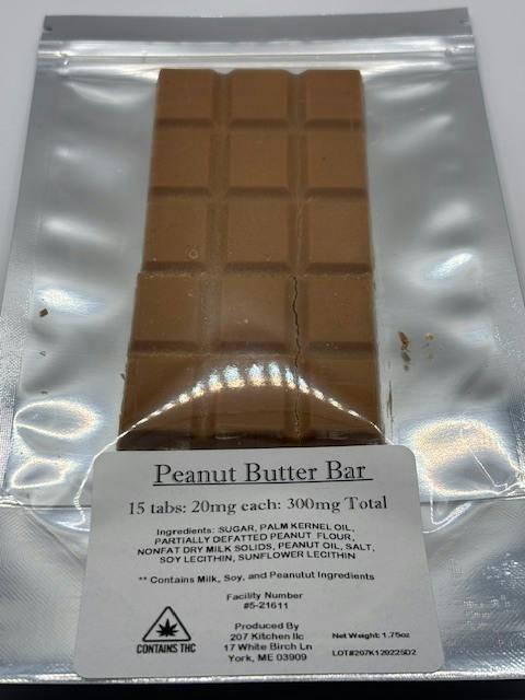 300mg Peanut Butter Bar