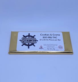 Cookies & Cream Bar - 300mg - Captains Cannabis