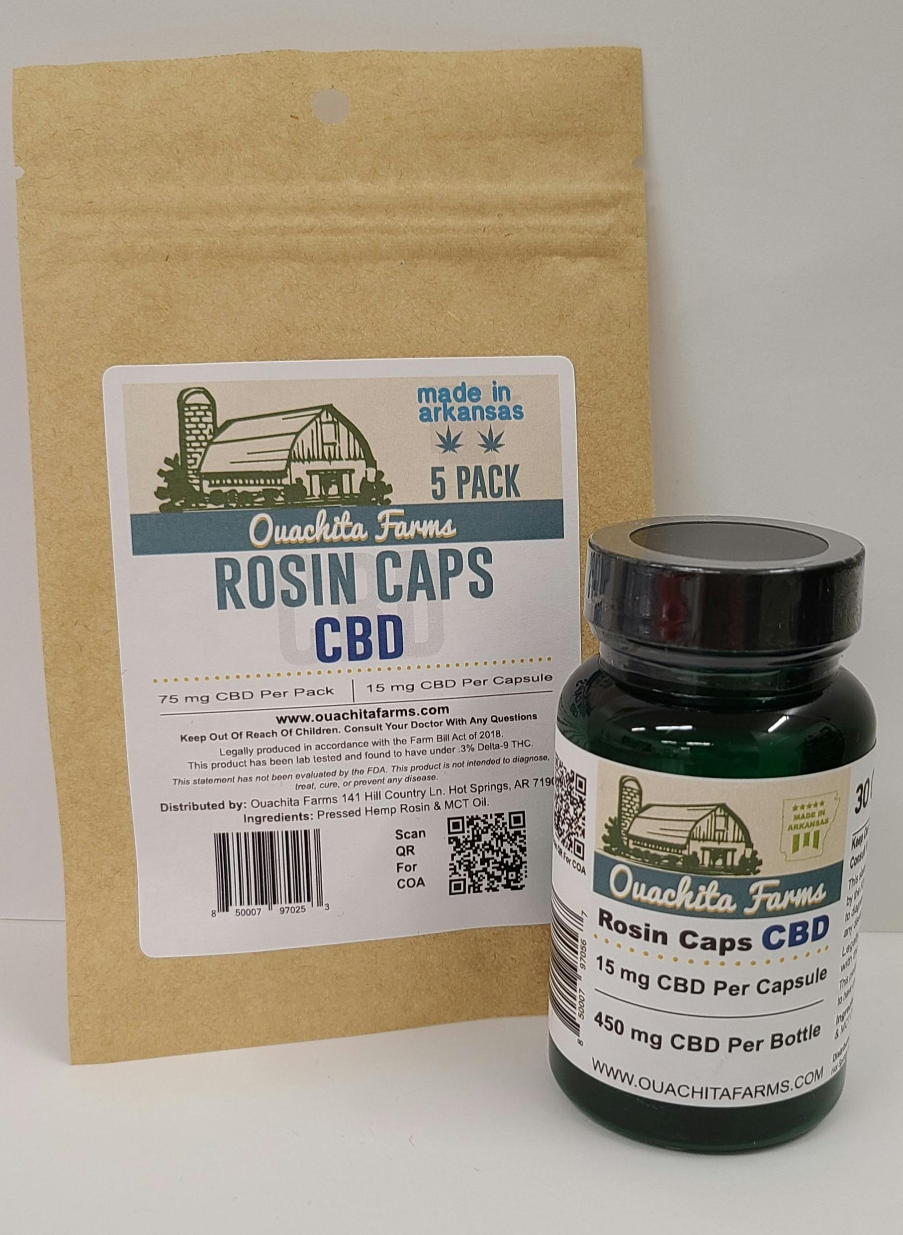 CBD Rosin Caps 30ct - Ouachita Farms *TAX INCLUDED*