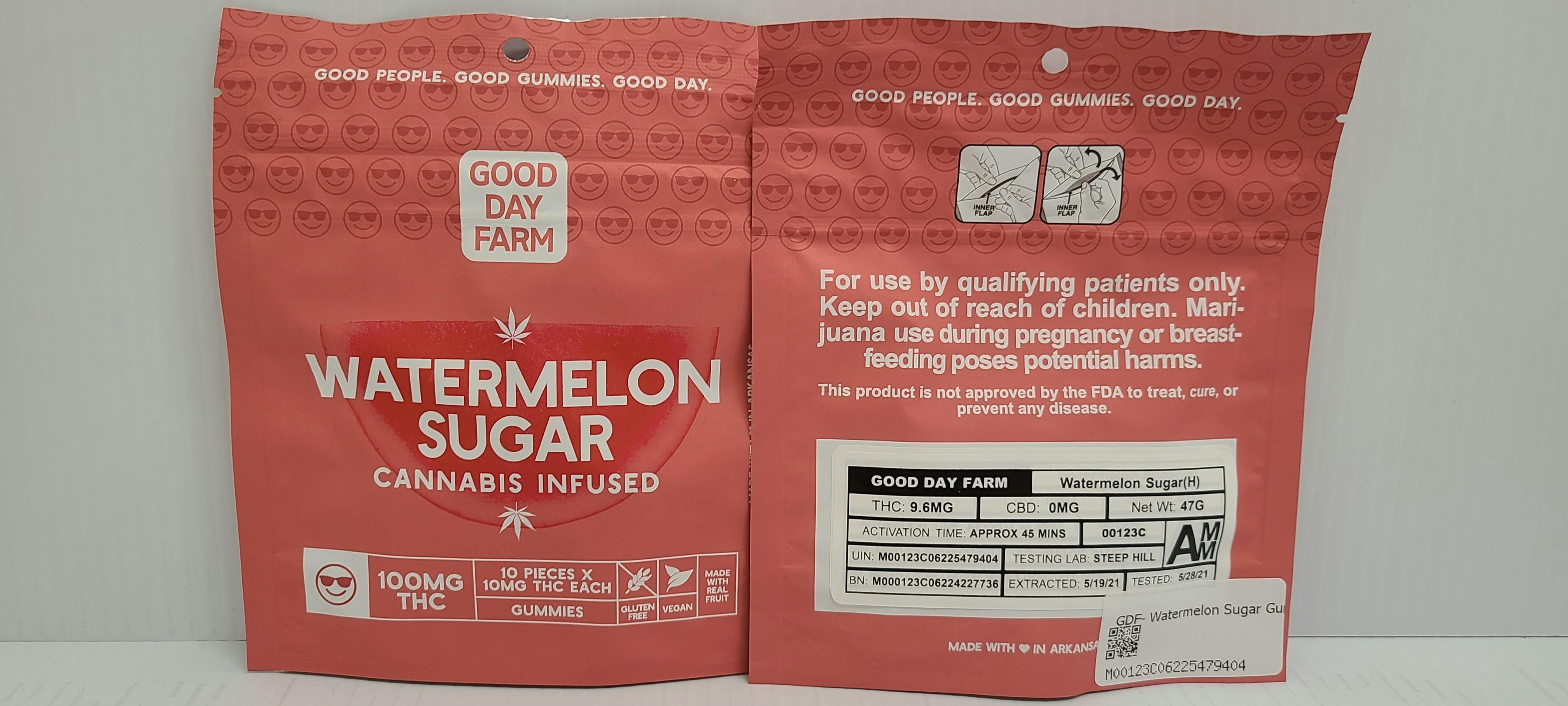 Watermelon Sugar Gummy 100mg 10ct -GDF *TAX INCLUDED* at Spring River Dispensary