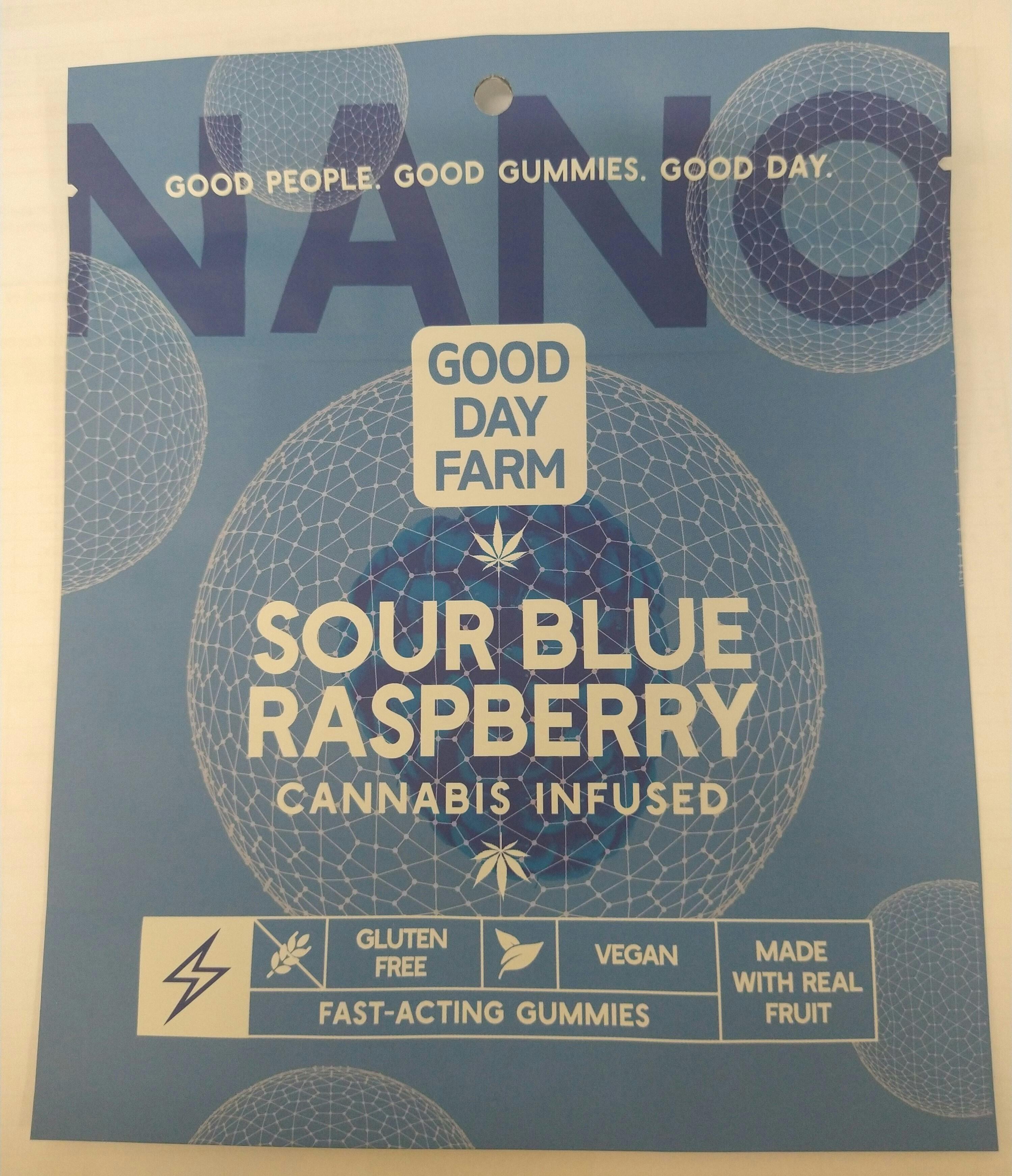 Nano Sour Blue Raspberry Gummy 100mg -GDF *TAX INCLUDED* at Spring River Dispensary