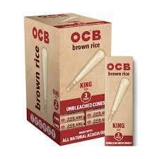 OCB Brown Rice Cones King Size | 3pk | Accessories at NativeCare