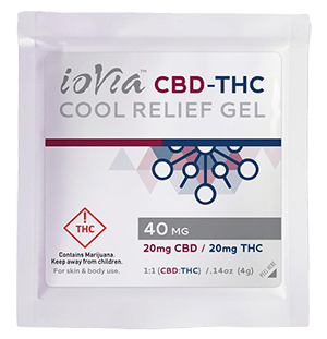 ioVia- CBD-THC Cool Relief Gel 40mg