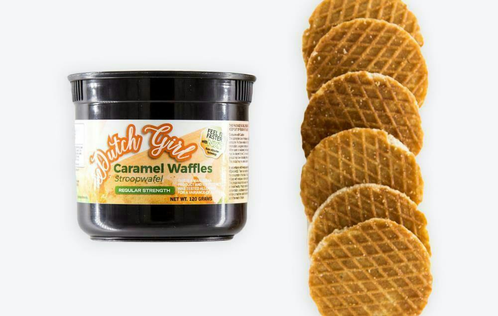 Dutch Girl | Caramel Stroopwaffles | 100mg