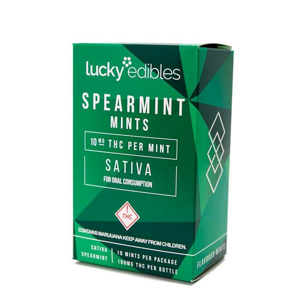 Lucky Edibles | Spearmint Mints | 100mg