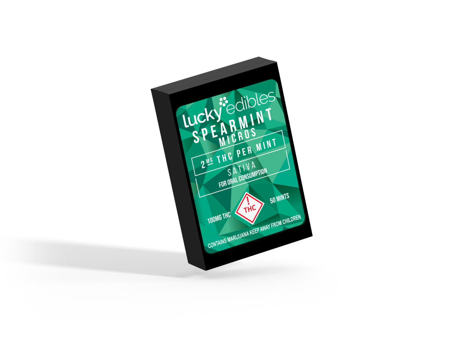 Lucky Edibles | Spearmint Mints 2mg | 100mg