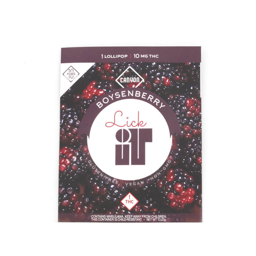 Canyon Cultivation | Lick It Boysenberry Lollipop | 10mg