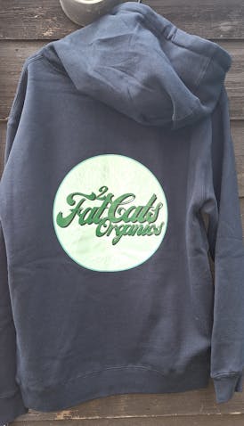 NAVY BLUE (Size L) 2 Fat Cats Organics Hoodie