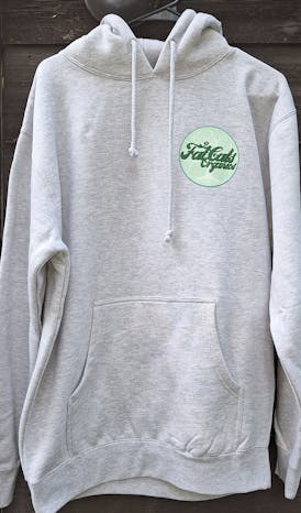 HEATHER GRAY (Size M) 2 Fat Cats Organics Hoodie