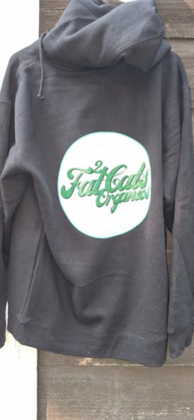 BLACK (Size M) 2 Fat Cats Organics Hoodie