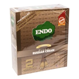 ENDO Pre-Rolled Wood Tipped Hemp Wraps 2pck-PLUSH RUSSIAN CREAM