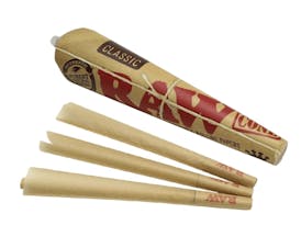 RAW 3pck Unbleached King Size Cones