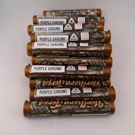 PURPLE CHROME King Size Craft Indoor Pre Roll-INDICA (100%)