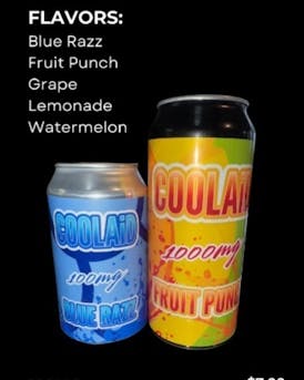 109mg NANO THC FRUIT PUNCH COOLAID SELTZER By THE CHOCLIT FACTORY