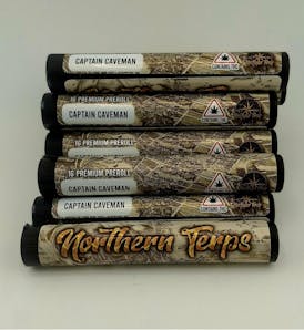 CAPTAIN CAVEMAN 1g Ling Size Pre Roll By NORTHERN TERPS