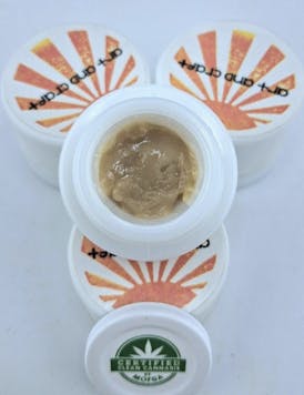 RED SMOOTHIE Top Shelf Single Source Cured Rosin 73u-120u By ART AND CRAFT CANNA