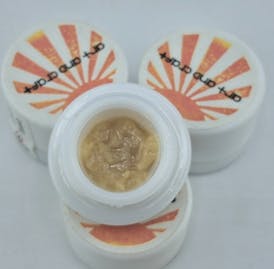 PIE EYED × HASKAP Top Shelf Single Source Cured Rosin 73u-120u By ART AND CRAFT CANNA
