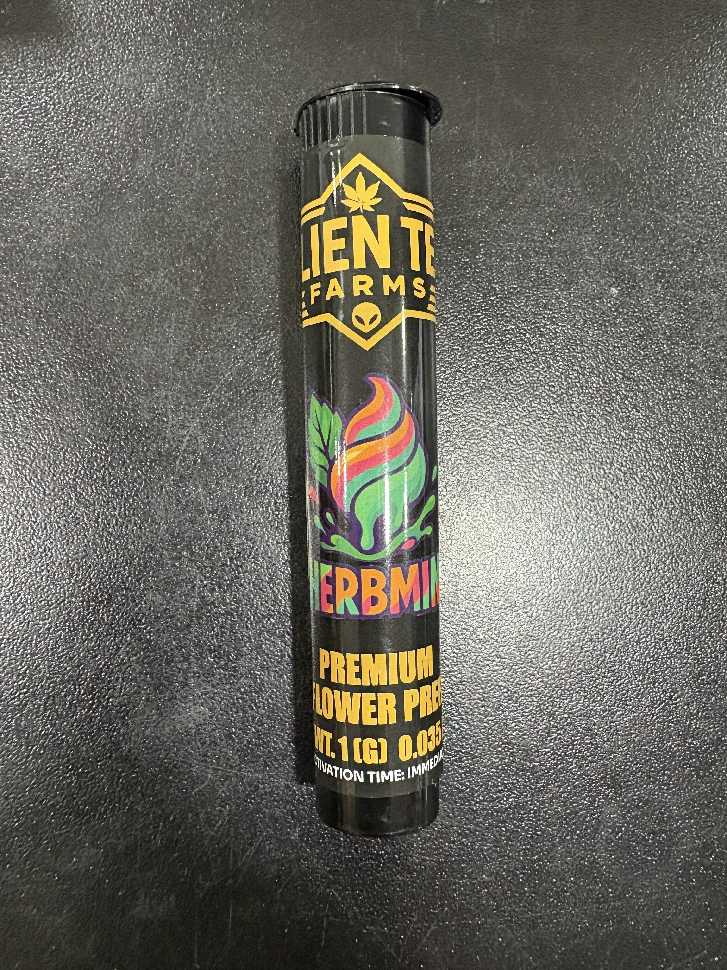 Alien Tek Pre-Roll 1g Sherbmint