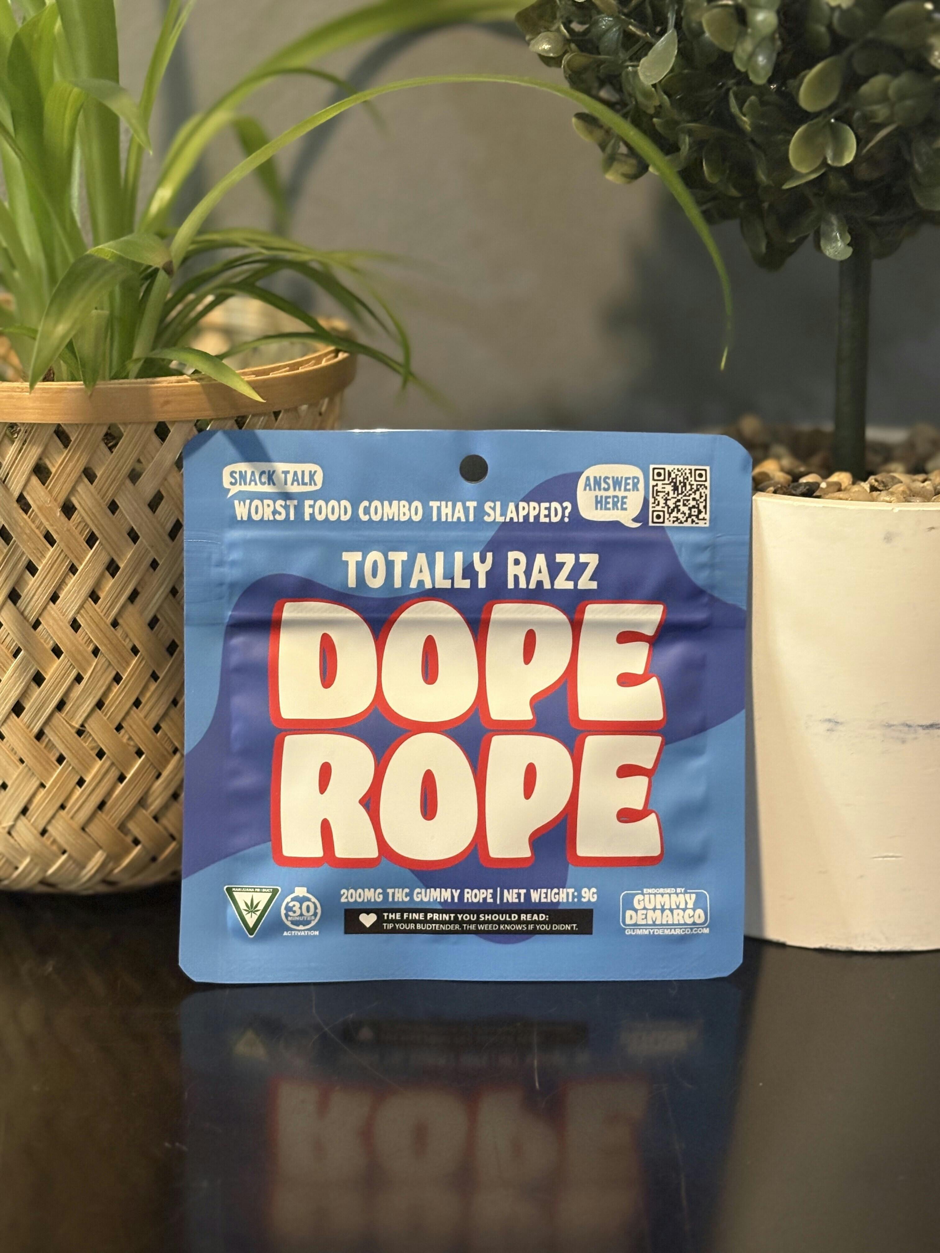 DOPE ROPE | Totally Razz | 200MG | Premium Gummy Rope