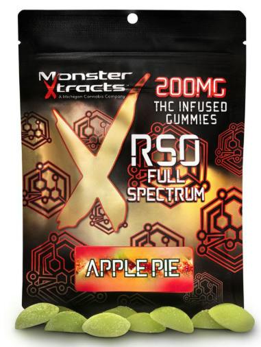 Monster Gummies RSO 200mg Apple Pie