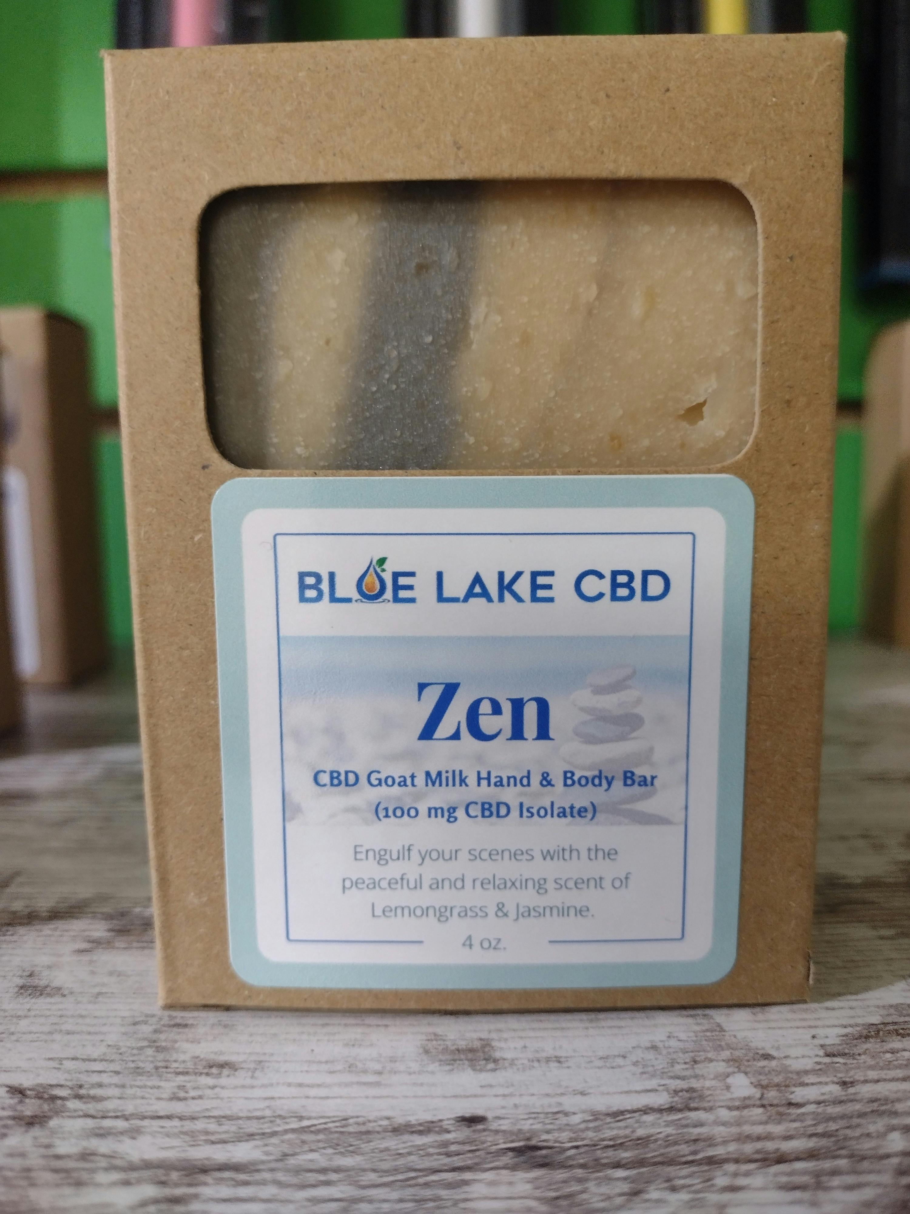 CBD Goat Milk Soap 4oz - Zen/Blue Lake CBD