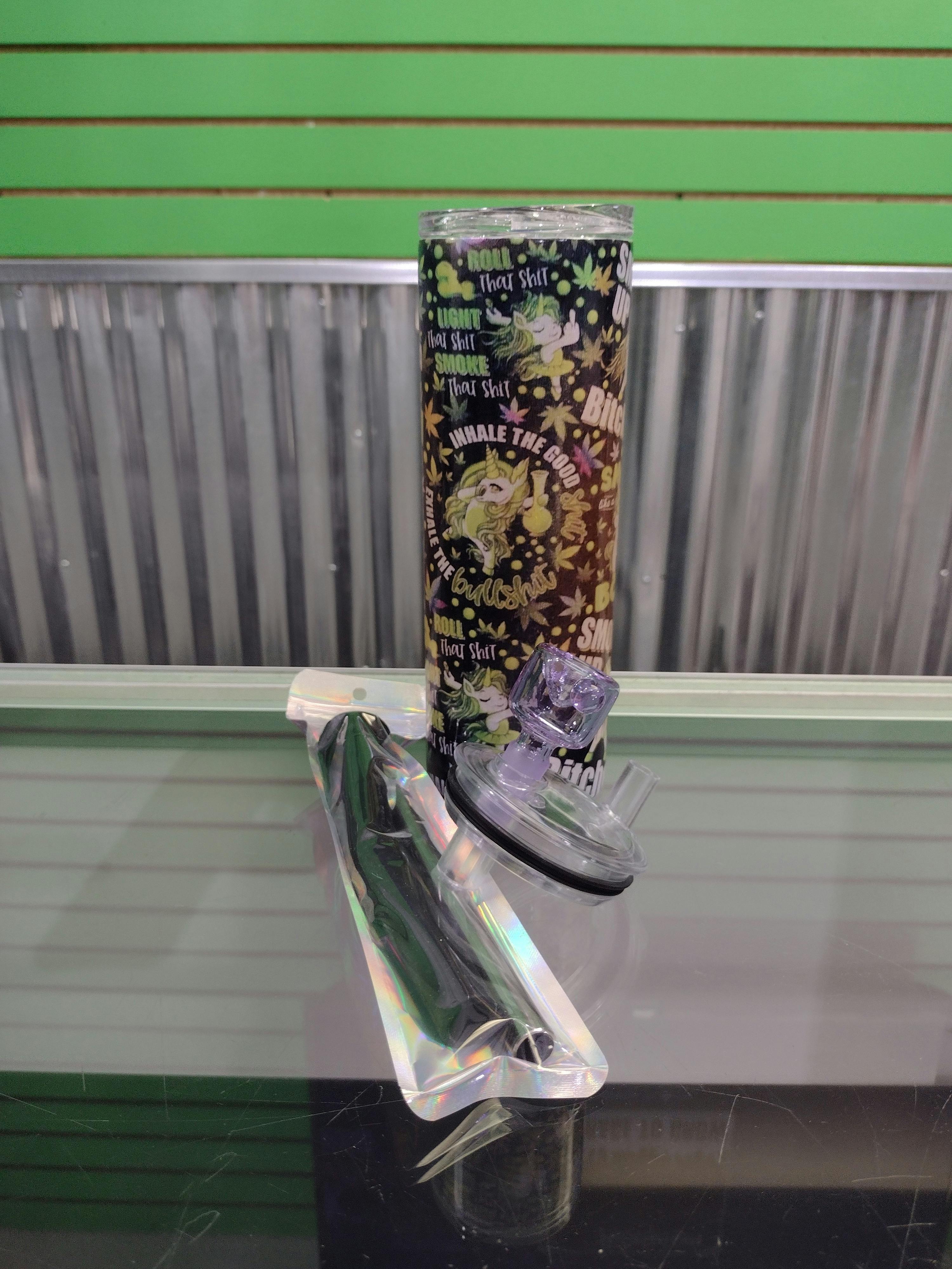 20oz 420 Tumbler with Bong Cup Lid - My Vibe