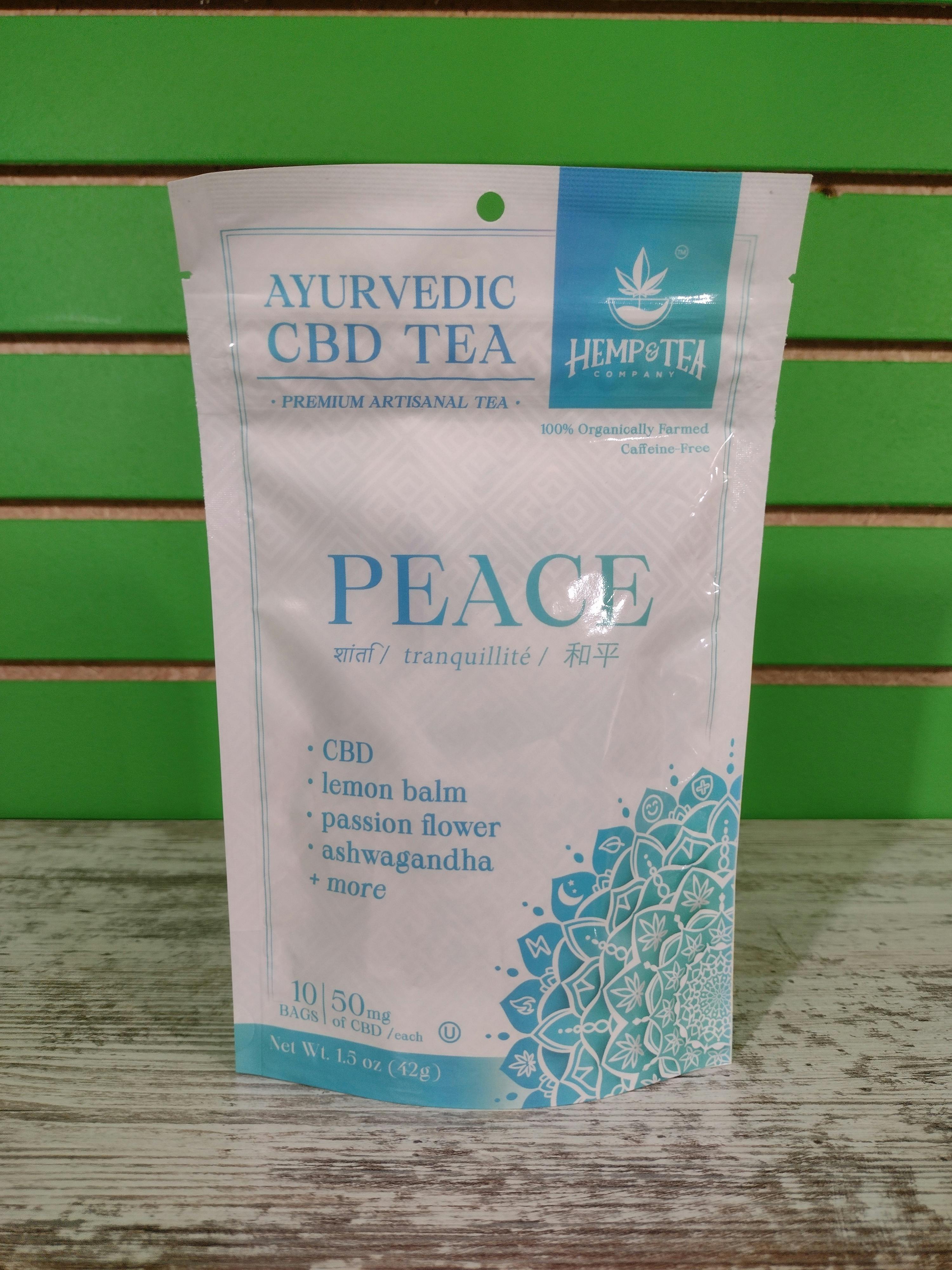 Ayurvedic CBD Tea- PEACE/Hemp and Tea Company