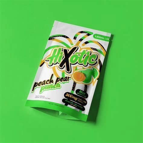 Delta 8 Peach Pear Gummies/HiXotic