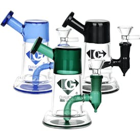 Diamond Stem Mini Water Pipe | Diamond Glass