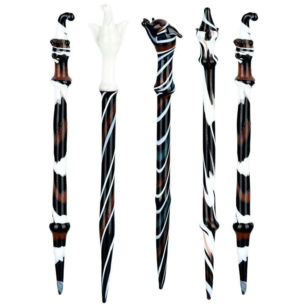 Striped Animal Head Glass Dab Tool | AFG Distribution