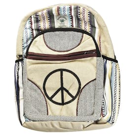 Himalayan Hemp Simple Peace Backpack | ThreadHeads