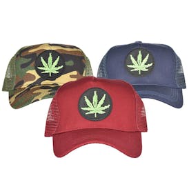 Hemp Leaf Snapback Hat | AFG Distribution