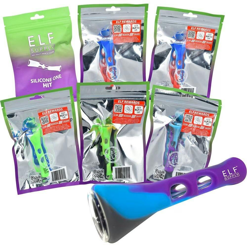 ELF Supply Silicone and Glass Chillum