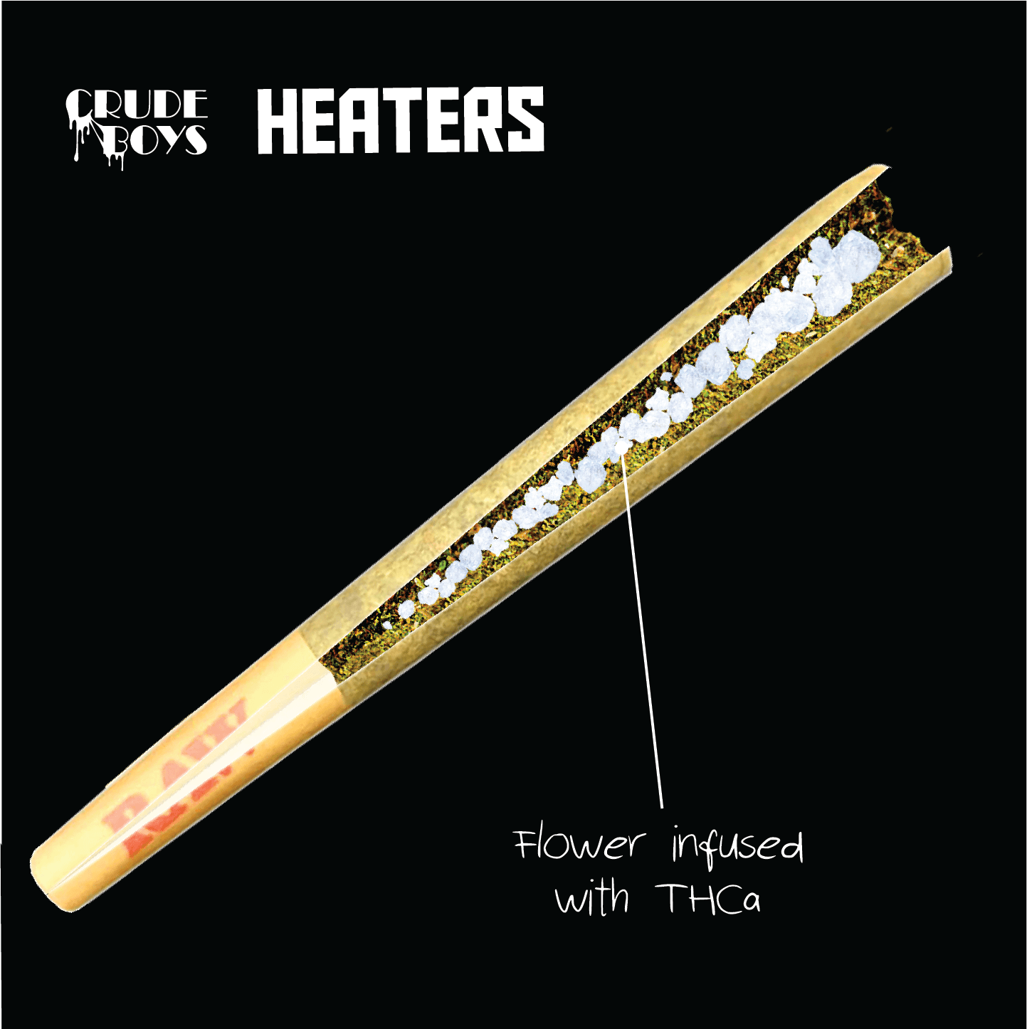 Crude Boys Concentrates | Angel Eyes Heater | Infused Joint | 1.2g by Crude Boys Concentrates