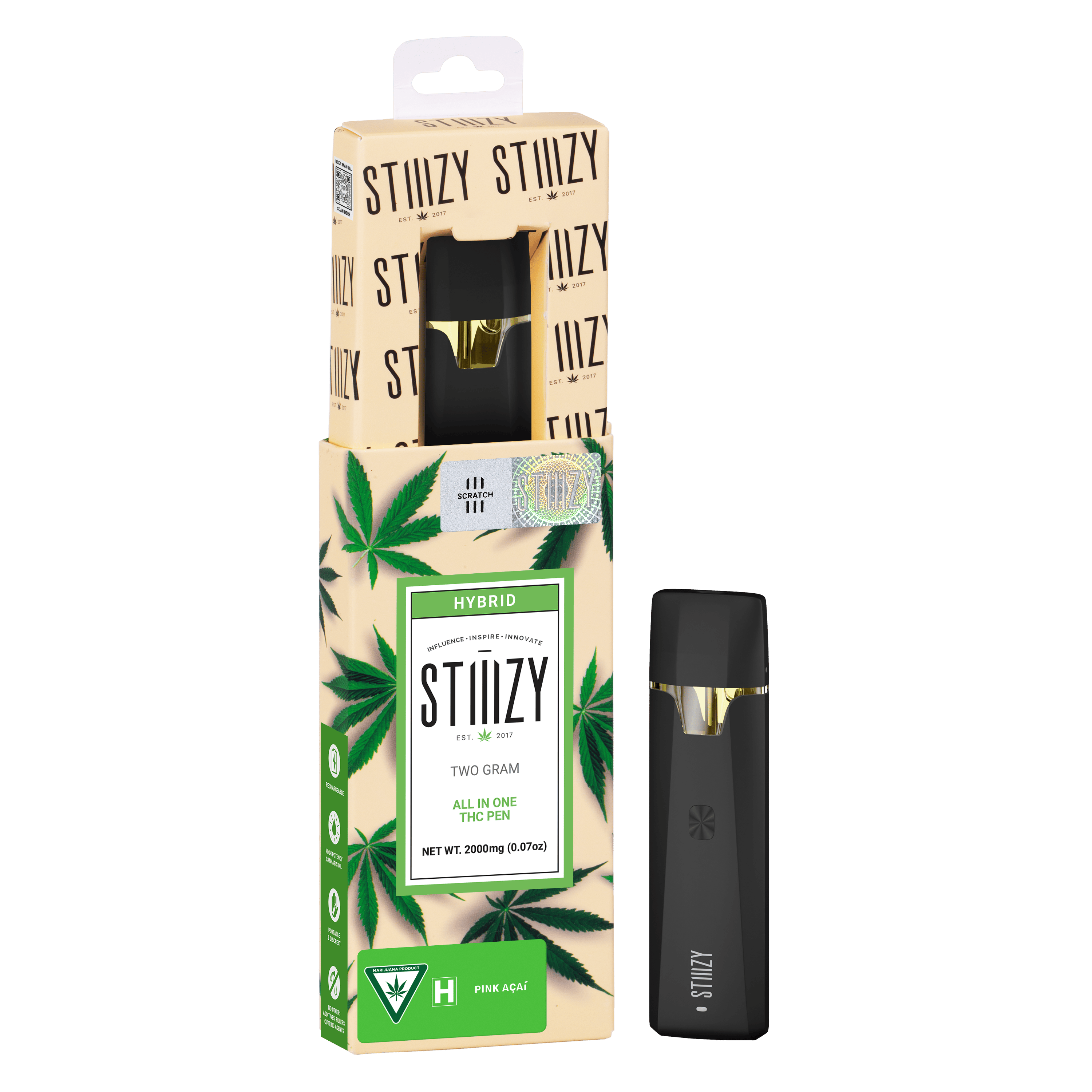 Pink Acai 2g Disposable Vape | Stiiizy