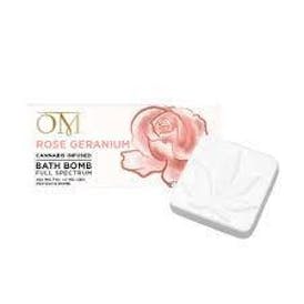 OM | Rose Geranium | Full Spectrum Bath Bomb | 100mg